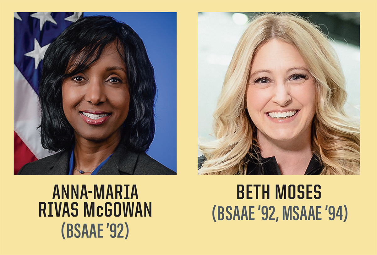 portraits of Anna McGowan and Beth Moses