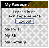 Image of My Account Box