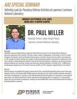 Paul Miller seminar flyer