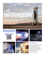 Blue Origin info session flyer
