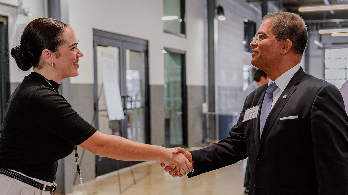 two people shaking hands
