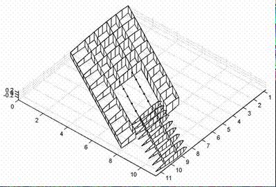 Internal structure of a morphing wing