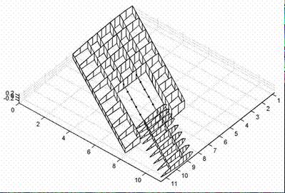 Internal structure of a morphing wing