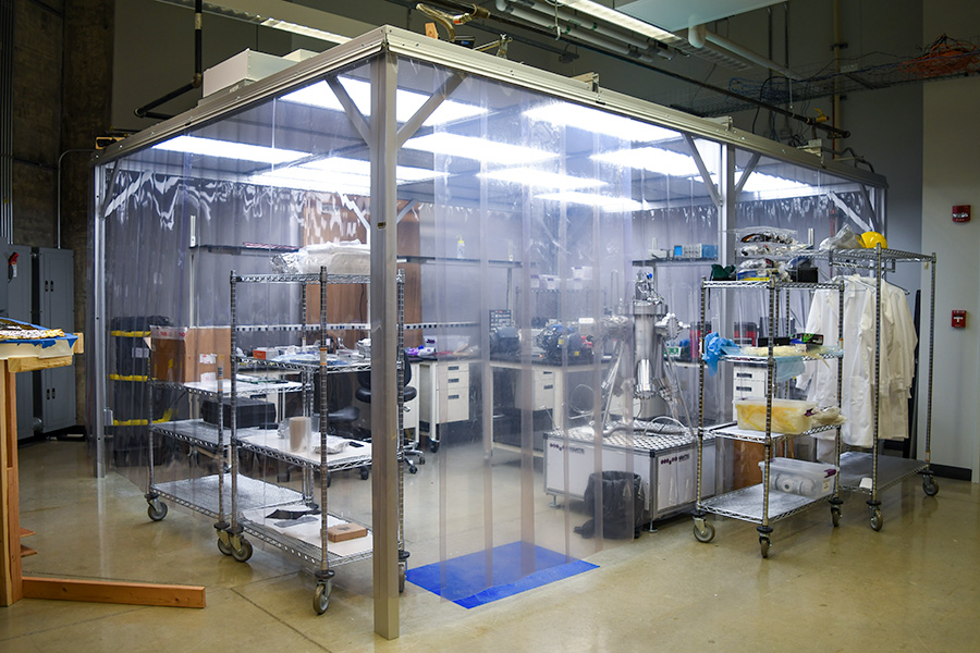 Photo of a clean room built to ISO 8 standards