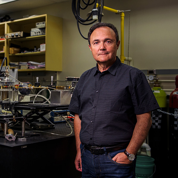 Sergey Macheret in an electronics research lab