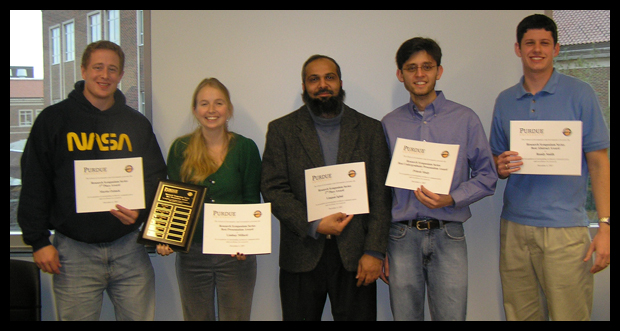 L-R are Marty Ozimek, Lindsay Millard, Liaquat Iqbal, Pritesh Mody, Randy Smith