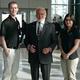 Stephen Whitnah and Jani Dominguez with Dr. Aldrin