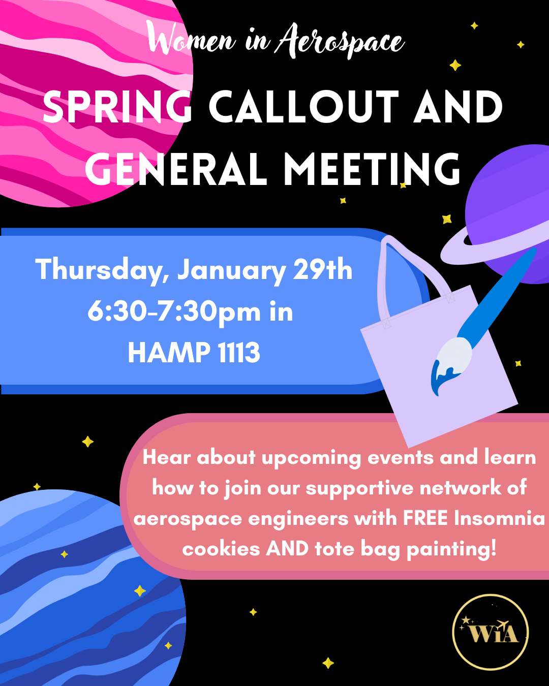 Women in Aerospace Spring Callout and General Meeting - 1/29 - AAE ...
