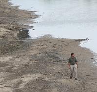 Dr. Cherkauer along Lake Michigan