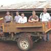 ABE students and Professor John Lumkes with the Basic Utility Vehicle (BUV)