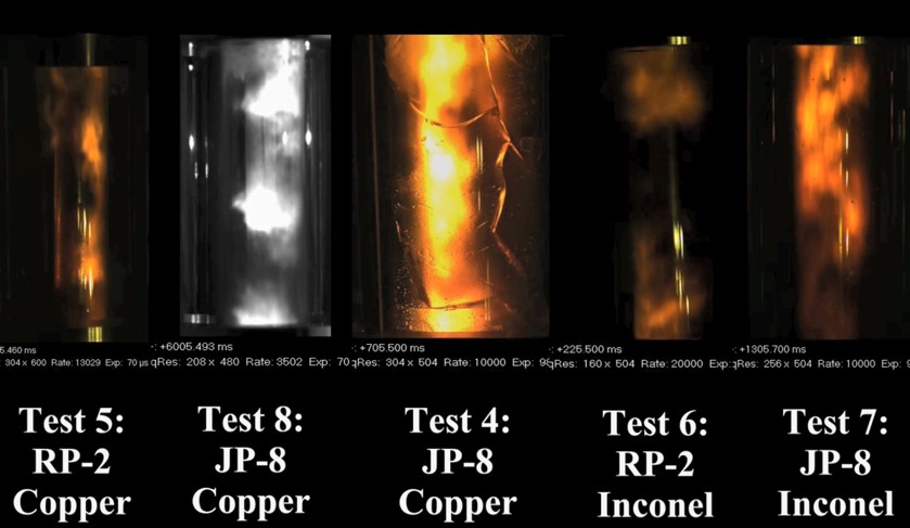 Copper and Inconel Test
