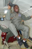 Kachi Odoemene experiencing zero gravity