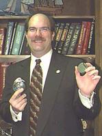 Peter Konrad Displaying Award