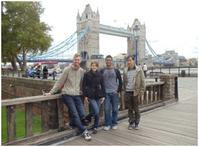 Touring London with friends