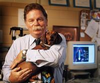 Richard Borgens with dog