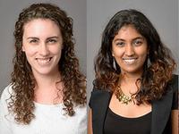 Graduate students Elizabeth Phillips and Shruthi Suresh won first place at the 2017 Purdue University Chapter of Sigma Xi Graduate Student Poster Competition