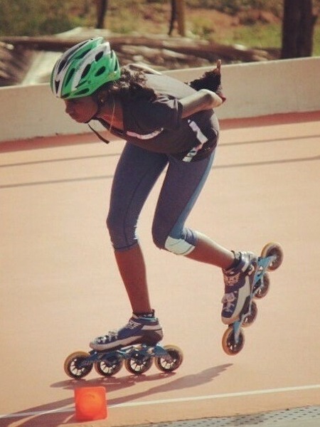 Ramya Deekshitha Karthikeyan rollerblading