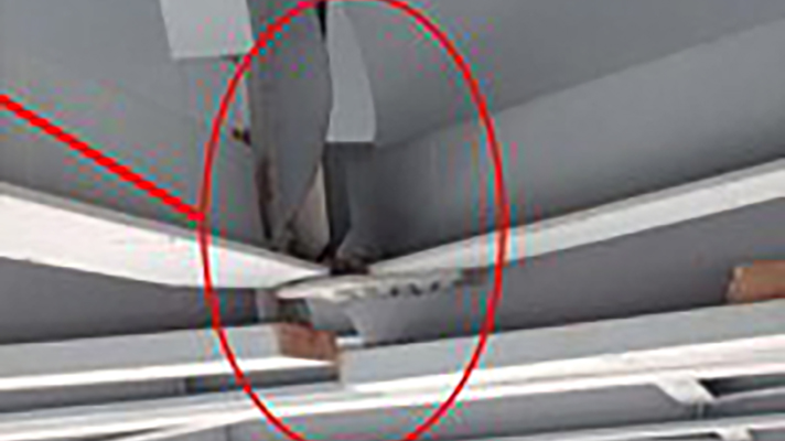 Photo of steel beams.
