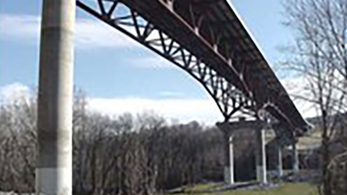 Photo of steel bridge.