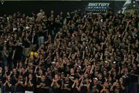 Crowd cheering for Purdue Womens Volleyball