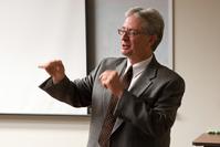Engelhardt giving a lecture