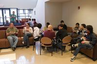 Students in the lounge