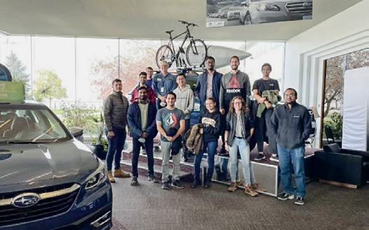 The Purdue ITE chapter arranges field trips and technical tours for its members, such as this outing to Subaru of Indiana Automotive in Lafayette.