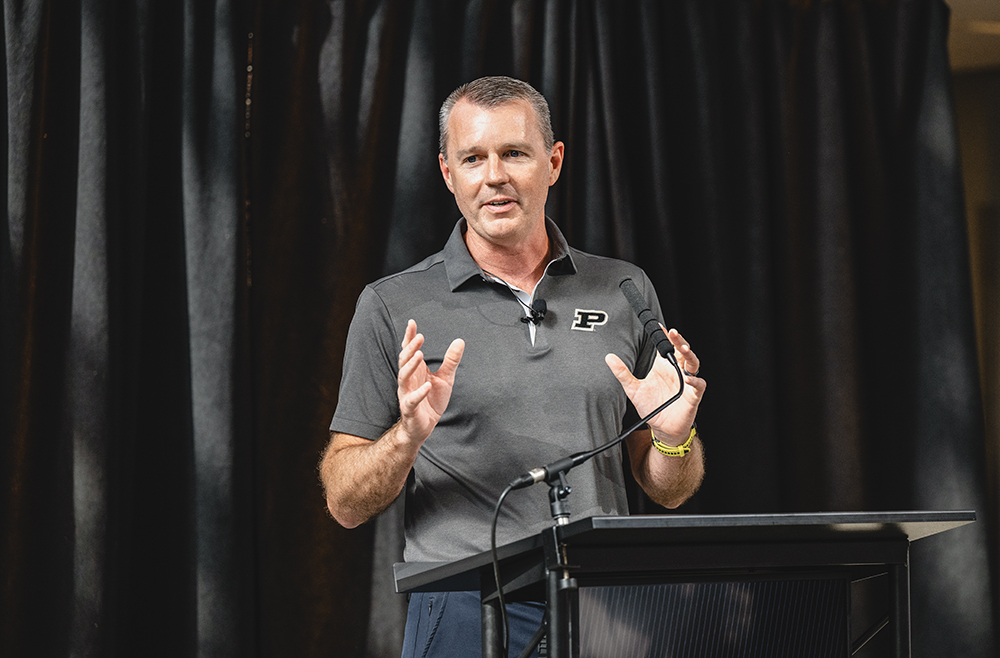 Jason Williams at podium