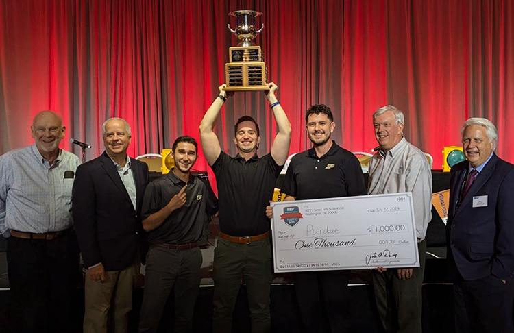 Carmen is a member of Purdue ITE. This year, he competed on Purdue's ITE Traffic Bowl team and won the championship.