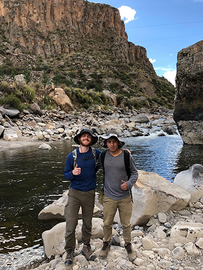 As part of his watershed research, Paul traveled to Peru to conduct on-site research on stream flows.