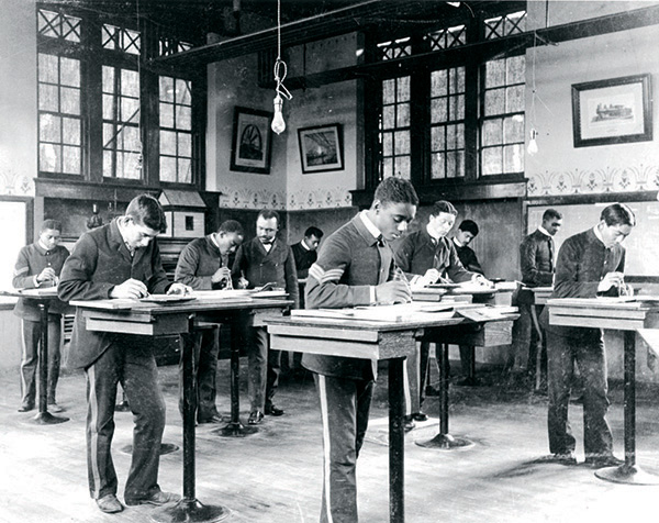 From 1894 to 1906, D.R. Lewis held the position of mechanical drawing instructor at the Armstrong & Slater Memorial Trade School at the Hampton Normal and Agricultural Institute in Virginia.