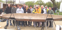 CE concrete canoe team