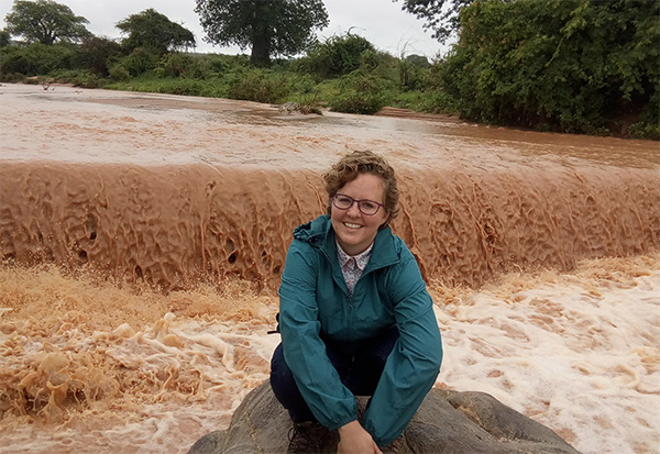 Jessica Eisma, Lyles School of Civil Engineering PhD candidate, conducted research in Tanzania on sand dams.