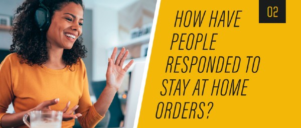 How have people responded to stay at home orders?