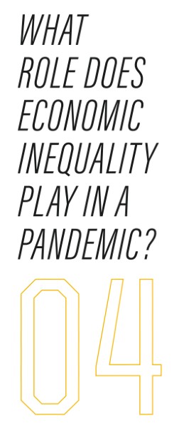 What role does economic inequality play in a pandemic?
