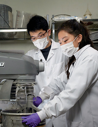 Professor Luna Lu engages students as she develops self-healing concrete -  Lyles School of Civil Engineering - Purdue University