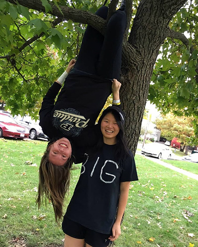 Casey said one of the best things about Purdue is that you're bound to find friends who are as silly as you are.