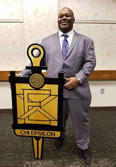 Darryl was elected to serve as president of Chi Epsilon for the 2018-19 school year.