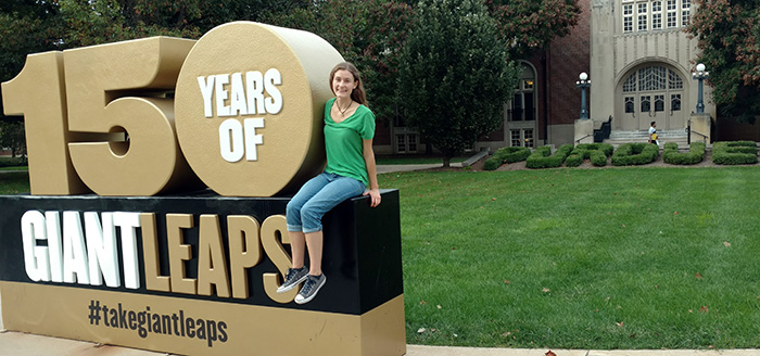 Kelsey said she considered several options when choosing where to go to college. But, upon visiting Purdue University, she knew it was the perfect place for her to pursue her dreams.