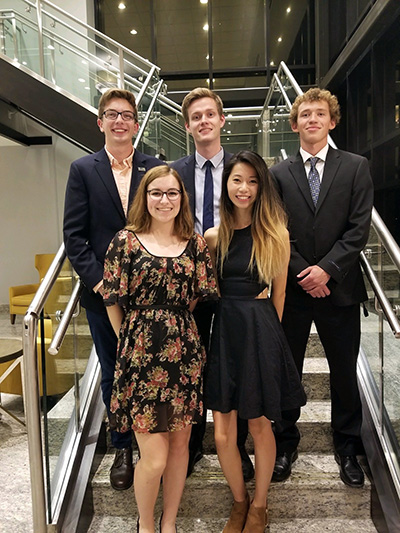 Merrick Howarth and friends at the annual Lyles School of Civil Engineering Scholarship Banquet.