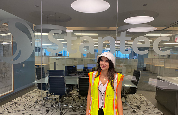 Naia worked as a structural engineering intern in 2022 for Stantec in Chicago.