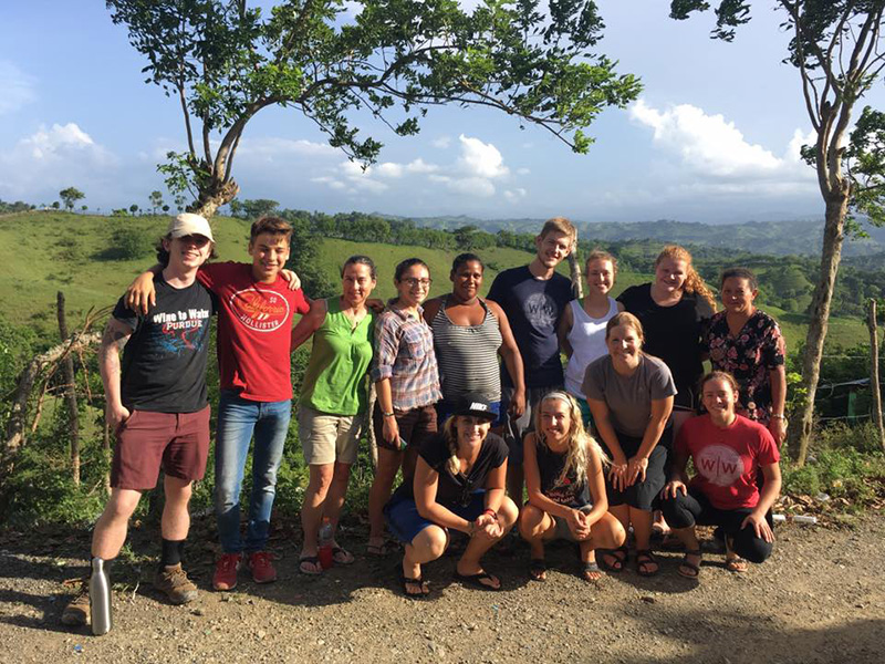 Over the summer, Whitney led the Purdue Wine to Water chapter to the Dominican Republic where they made silver water filters.