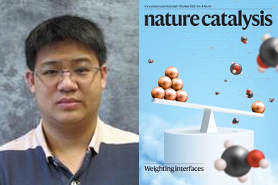 Photo of Yang Xiao & Nature Catalysis journal