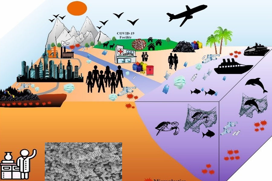Graphic of plastic pandemic