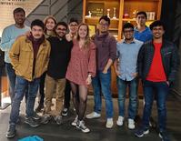 Eugenia says goodbye to the group after a farewell dinner