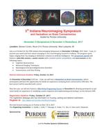 Flyer for 5th Indiana Neuroimagining Symposium