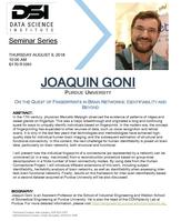 Flyer for Goni-DSI seminar
