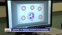 Photo of cells on screen