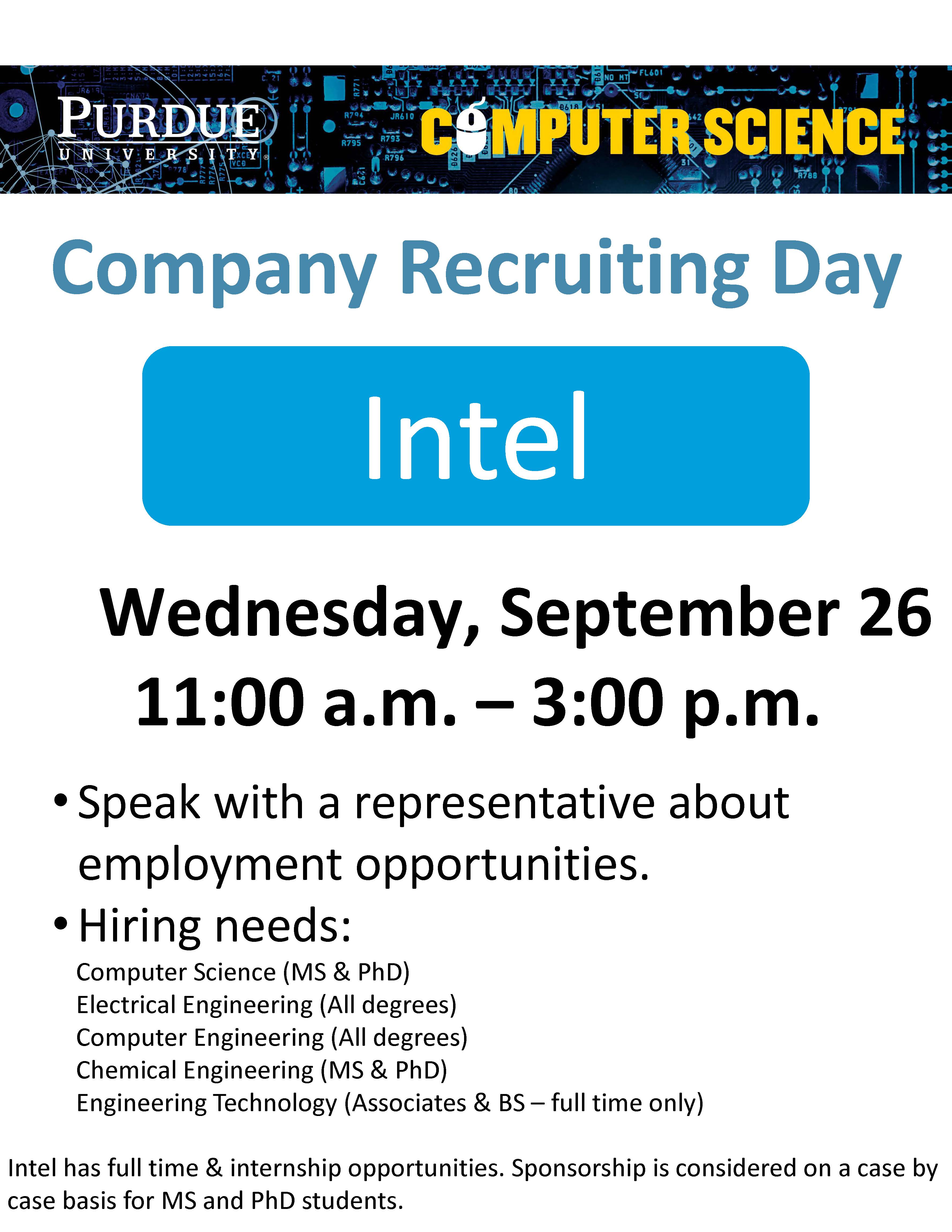intel company day event info flyer