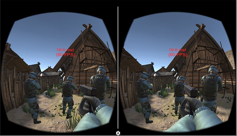 screenshot of vr experience